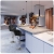 Hoker barowy z oparciem, Castel czarny, 2 szt