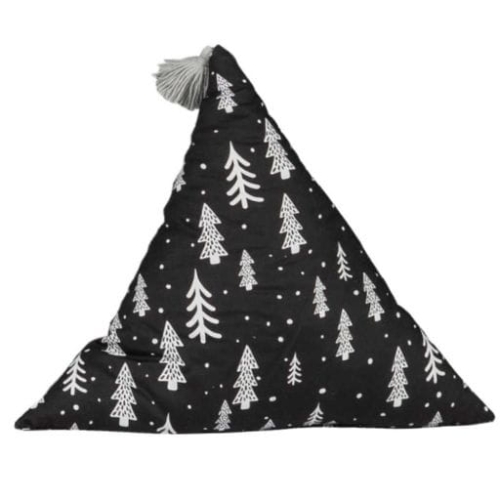 Przejdź do produktu Poduszka dla dziecka, trójkąt, Czarny lasek, 40 cm