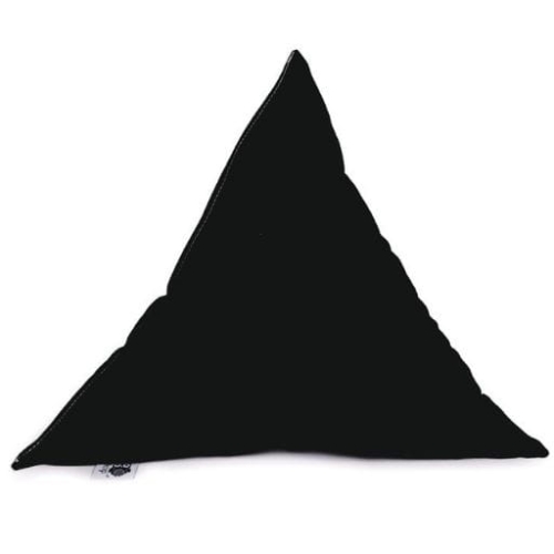 Przejdź do produktu Poduszka dla dziecka, trójkąt, czarny, 40 cm