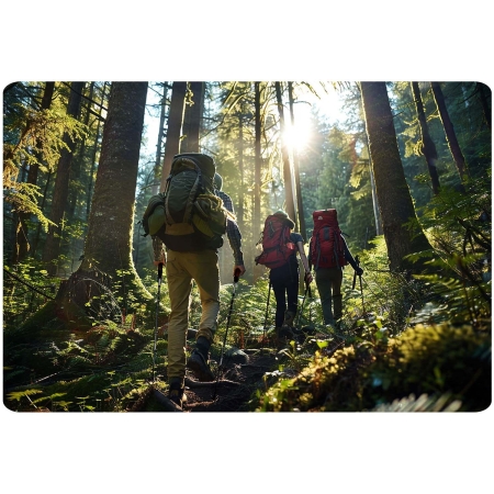 Lekkie kijki trekkingowe, pokrowiec, Neo-Sport, czarny, szary