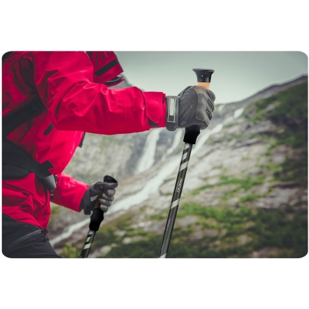 Lekkie kijki trekkingowe, pokrowiec, Neo-Sport, czarny, szary
