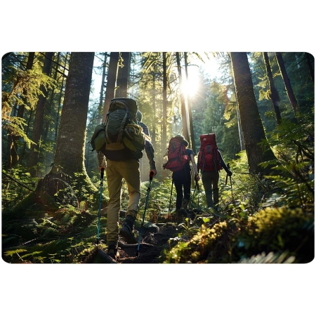 Lekkie kijki trekkingowe, pokrowiec, Neo-Sport, niebieski