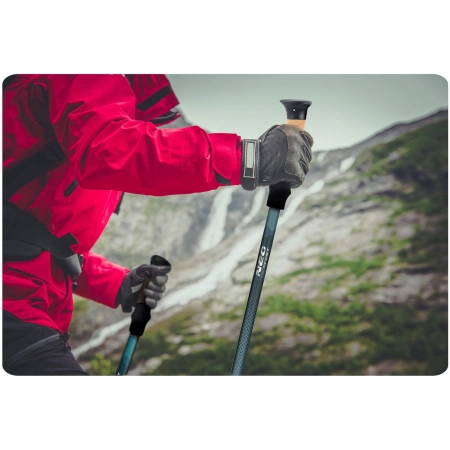 Lekkie kijki trekkingowe, pokrowiec, Neo-Sport, niebieski