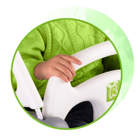 Huśtawka kubełkowa, 3w1, Ricokids, szarozielona