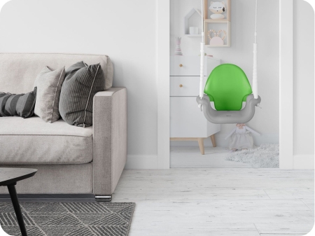 Huśtawka kubełkowa, 3w1, Ricokids, szarozielona