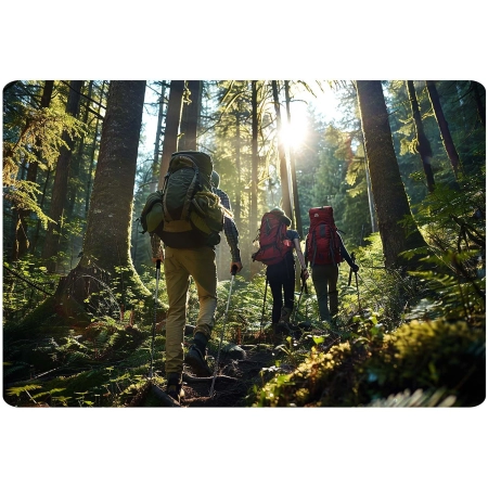 Kijki trekkingowe z pokrowcem, Neo-Sport, zielony