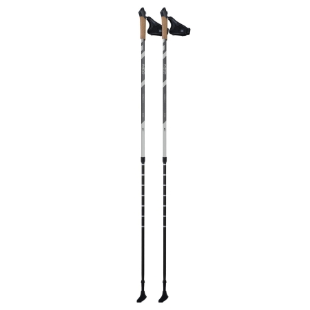 Kijki do nordic walkingu, trekkingowe, Neo-Sport, czarny, biały