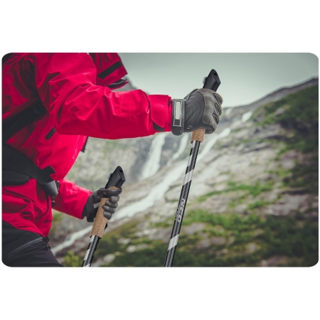 Kijki do nordic walkingu, trekkingowe, Neo-Sport, czarny, biały