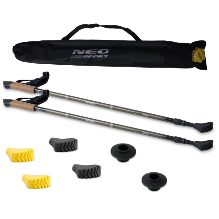Kijki do nordic walkingu, trekkingowe, Neo-Sport, zielony