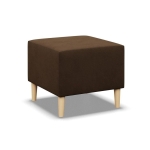 Pufa, podnóżek, MILO, mikrofaza, 51x51x40 cm, brązowy