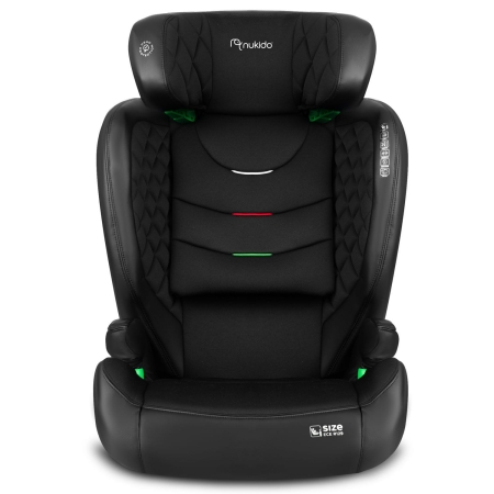 Fotelik samochodowy, Nukido, Louis Soft, czarny, 15-36 kg, ISOFIX