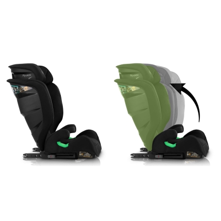 Fotelik samochodowy, Nukido, Louis Soft, czarny, 15-36 kg, ISOFIX
