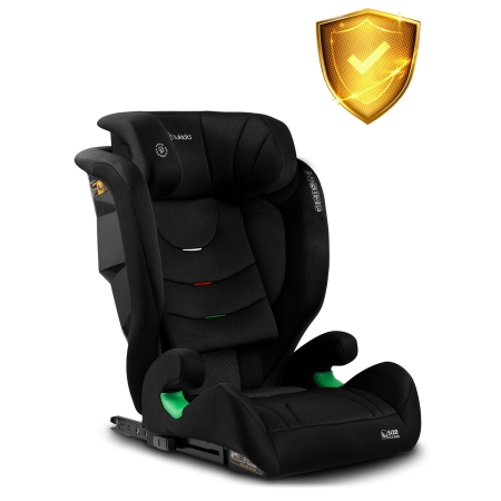 Fotelik samochodowy, Nukido, Louis Soft, czarny, 15-36 kg, ISOFIX