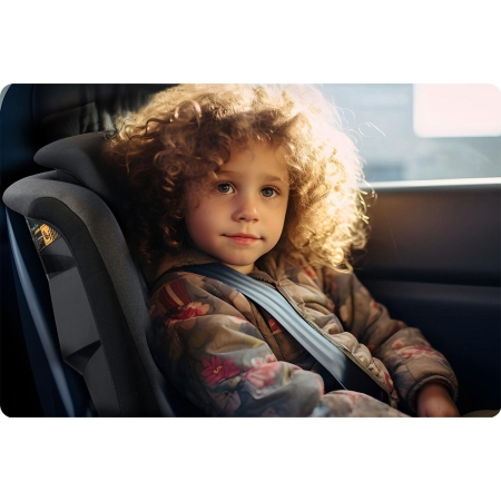 Fotelik samochodowy, Nukido, Louis Soft, czarno-szary, 15-36 kg, ISOFIX