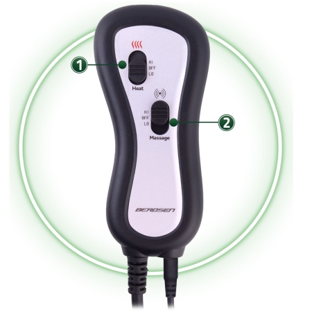 Elektryczny ogrzewacz do stóp, Berdsen, BD-971, czarny