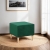 Pufa, podnóżek, MILO, velvet, 51x51x40 cm, butelkowa zieleń