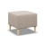 Pufa, podnóżek, MILO, velvet, 51x51x40 cm, beżowy