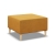 Pufa, podnóżek, MILO, velvet, 71x71x40 cm, żółty