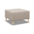 Pufa, podnóżek, MILO, velvet, 71x71x40 cm, beżowy