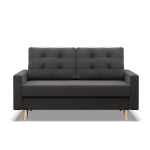 Sofa rozkładana, MILO, Mikrofaza, 152x92x92 cm, szary