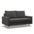 Sofa rozkładana, MILO, Mikrofaza, 152x92x92 cm, szary