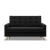 Sofa rozkładana, MILO, Mikrofaza, 152x92x92 cm, czarny