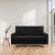 Sofa rozkładana, MILO, Mikrofaza, 152x92x92 cm, czarny