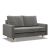 Sofa rozkładana, MILO, velvet, 152x92x92 cm, jasny szary