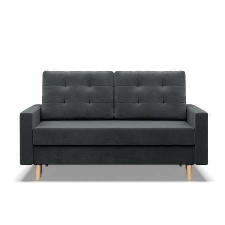 Sofa rozkładana, Blank Kronos, 152x92x92 cm, ciemny szary