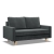Sofa rozkładana, Blank Kronos, 152x92x92 cm, ciemny szary
