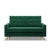 Sofa rozkładana, MILO, velvet, 152x92x92 cm, butelkowa zieleń