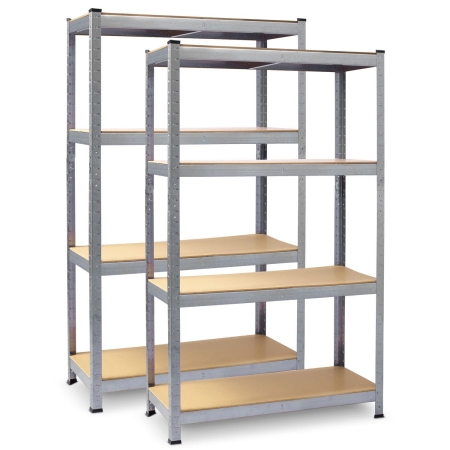 Regał metalowy magazynowy, zestaw 2 szt, 174x80x40 cm, Plonos, PL-701