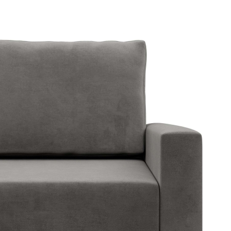 Duży narożnik, lewy, MILO, velvet, 223x172x92 cm, jasny szary