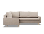Duży narożnik, lewy, MILO, velvet, 223x172x92 cm, beżowy