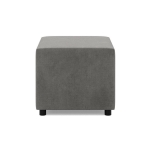 Pufa do siedzenia, BLOM, velvet, 51x51x40 cm, jasny szary