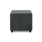 Pufa do siedzenia, BLOM, velvet, 51x51x40 cm, ciemny szary