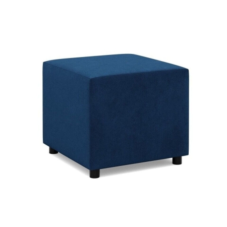 Pufa do siedzenia, BLOM, velvet, 51x51x40 cm, granatowy