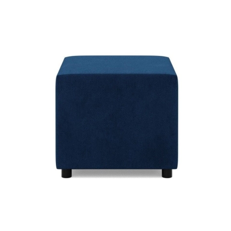 Pufa do siedzenia, BLOM, velvet, 51x51x40 cm, granatowy