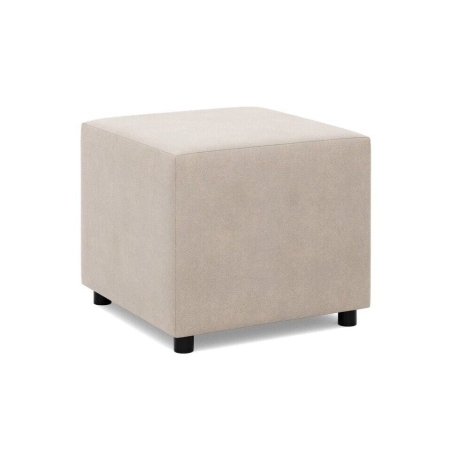Pufa do siedzenia, BLOM, velvet, 51x51x40 cm, beżowy
