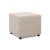 Pufa do siedzenia, BLOM, velvet, 51x51x40 cm, beżowy