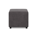 Pufa do siedzenia, BLOM, sztruks, 51x51x40 cm, ciemny szary