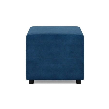 Pufa do siedzenia, BLOM, sztruks, 51x51x40 cm, granatowy