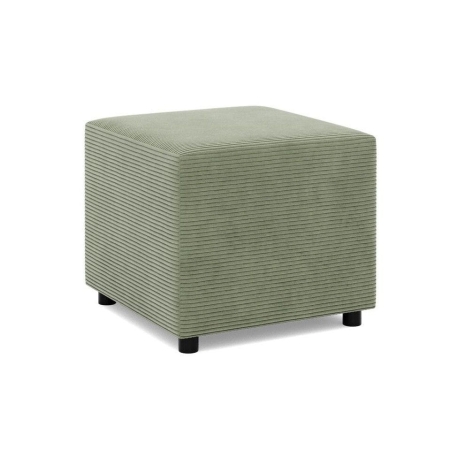 Pufa do siedzenia, BLOM, sztruks, 51x51x40 cm, oliwkowy