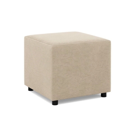 Pufa do siedzenia, BLOM, sztruks, 51x51x40 cm, beżowy