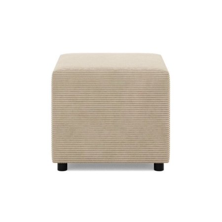 Pufa do siedzenia, BLOM, sztruks, 51x51x40 cm, beżowy