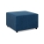 Pufa do salonu, podnóżek, BLOM, sztruks, 71x71x40 cm, granatowy
