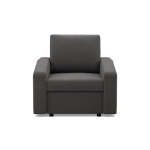 Fotel wypoczynkowy, BLOM, Mikrofaza, 83x92x85 cm, szary