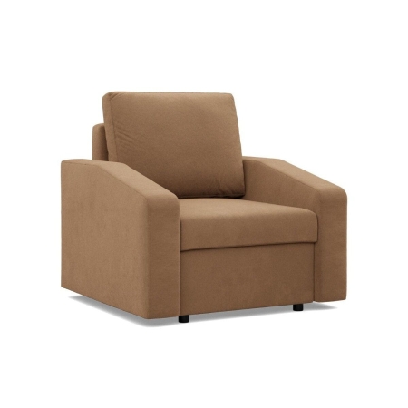 Fotel wypoczynkowy, BLOM, Mikrofaza, 83x92x85 cm, cappuccino