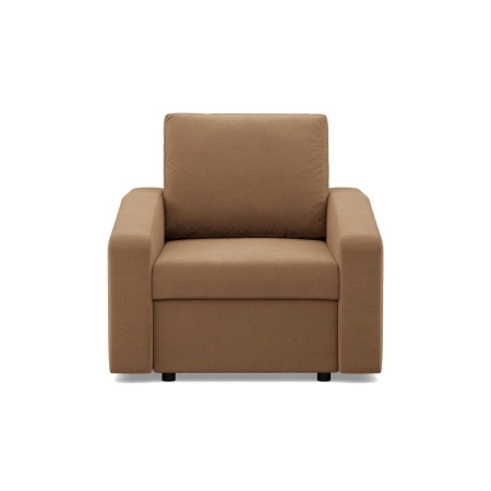 Fotel wypoczynkowy, BLOM, Mikrofaza, 83x92x85 cm, cappuccino