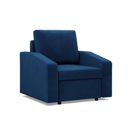 Fotel do salonu, BLOM, velvet, 83x92x92 cm, granatowy